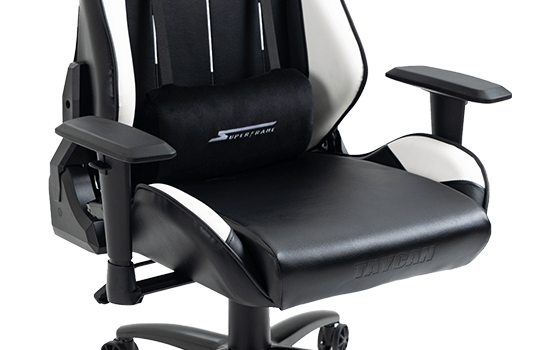  Cadeira SuperFrame Taycan Preta e branca
